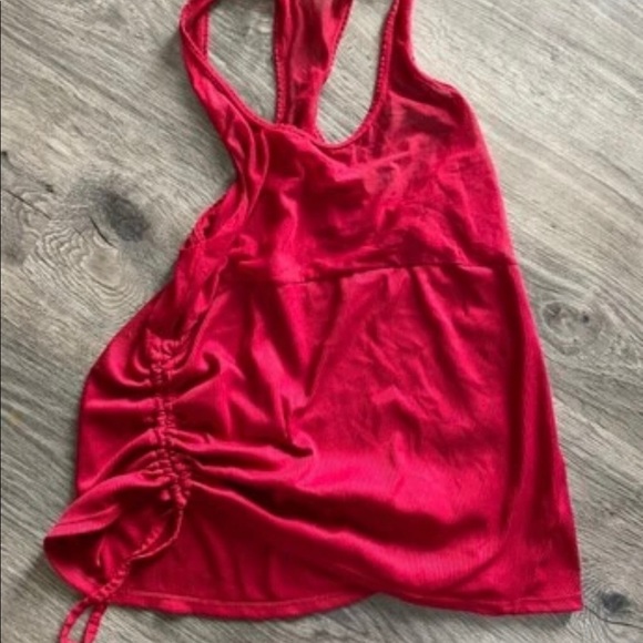 Mesh drawstring sports tank top, size small - Picture 6 of 7